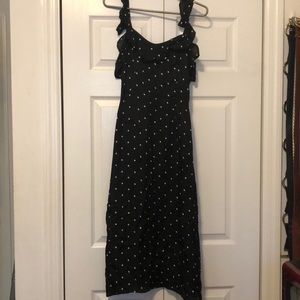 POLKA DOT MIDI DRESS 🖤